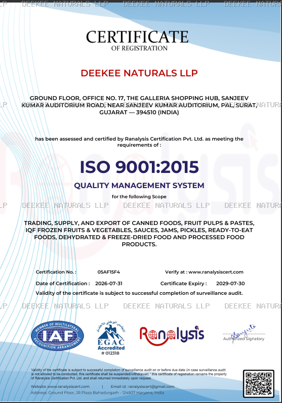 ISO Certificate