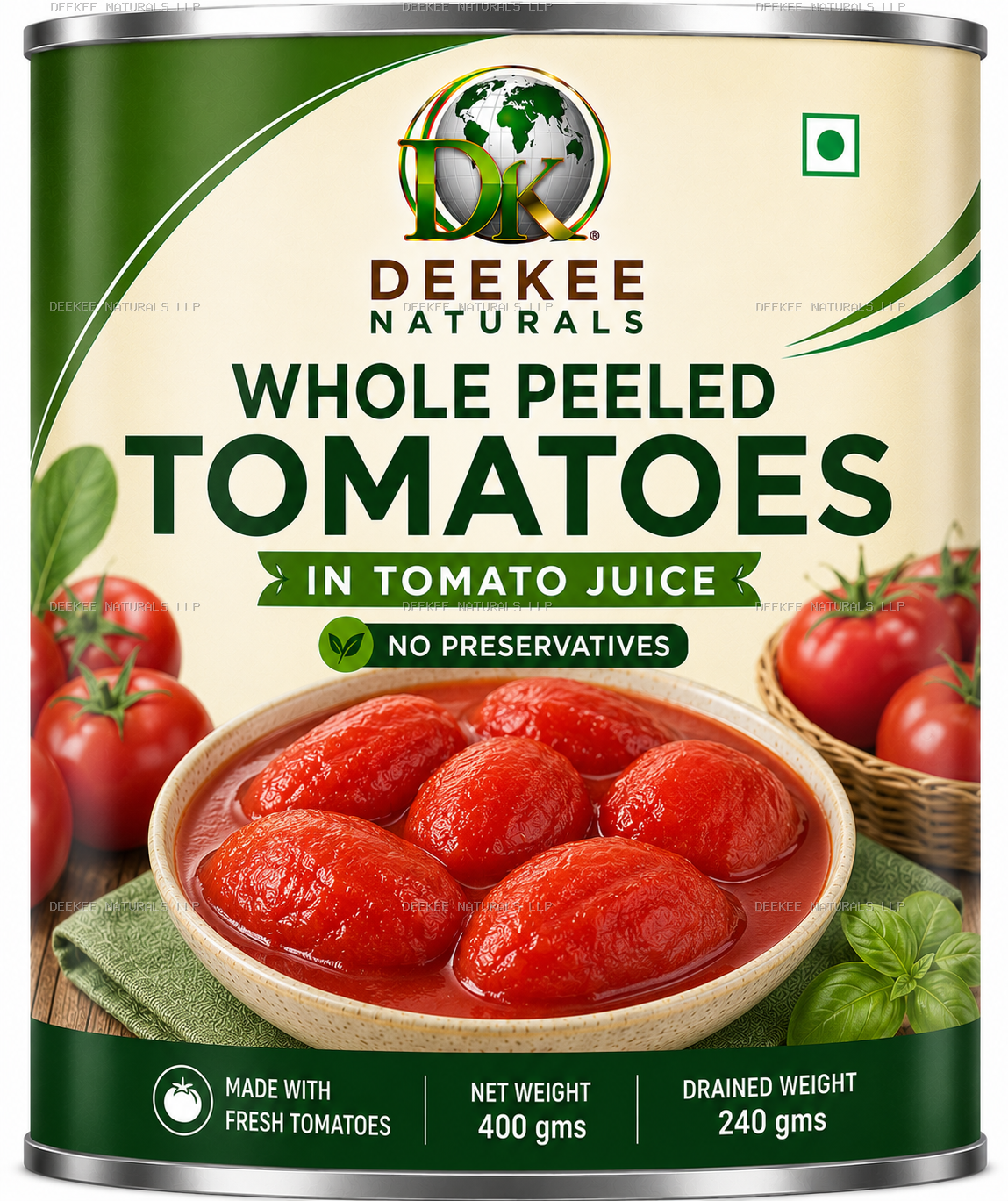 Whole Peeled Tomatoes in Tomato Juice