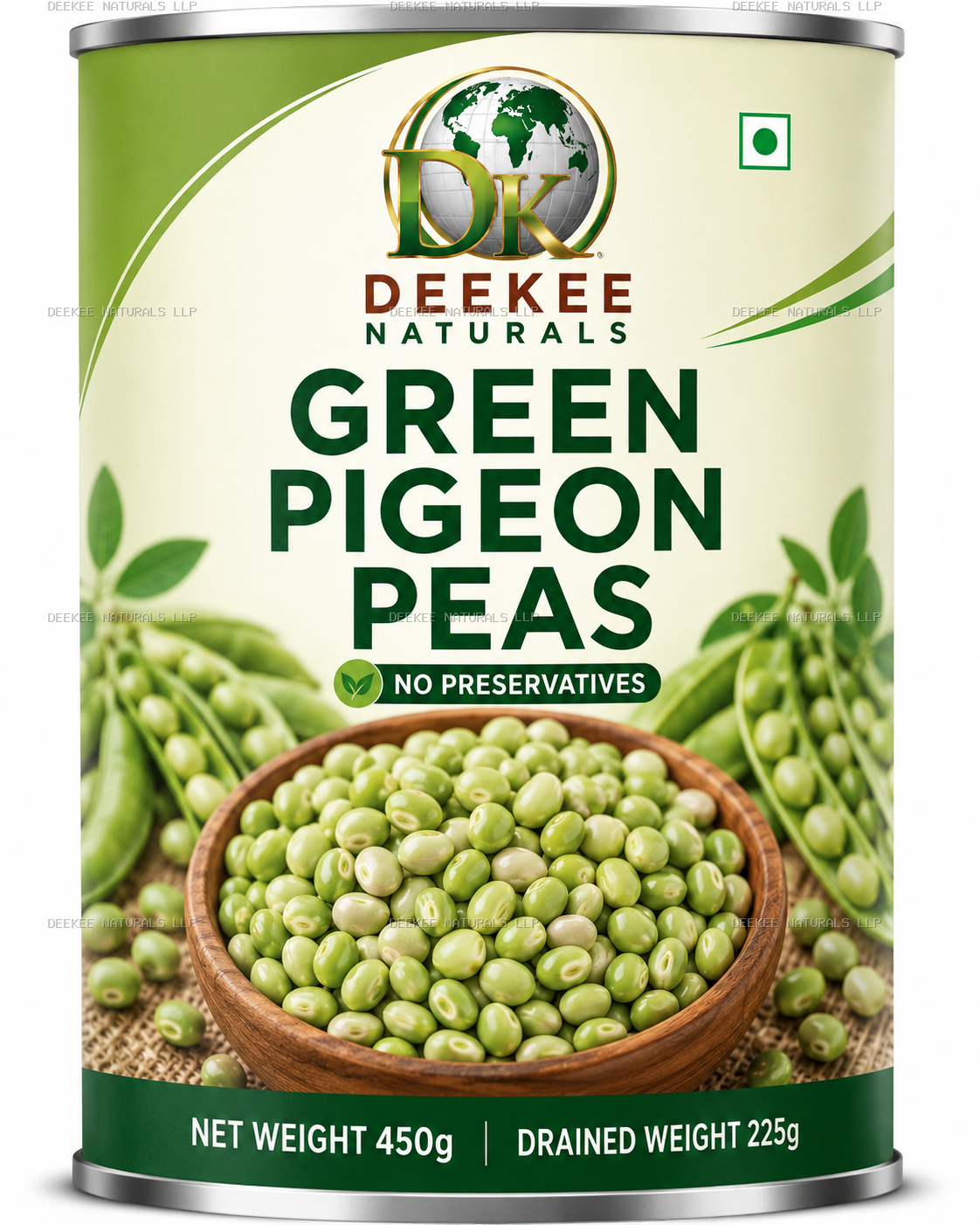 Canned Green Pigeon Peas